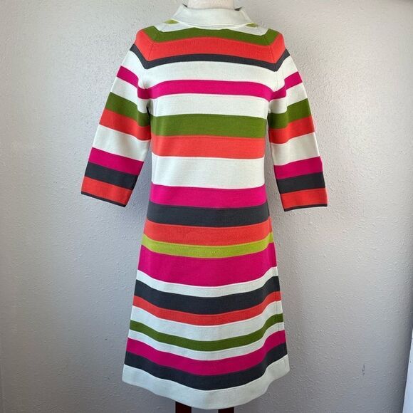 Import Corner Striped Sweater Midi Dress Size 12 EUC - Picture 1 of 7